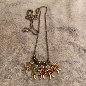 Vintage Children Birthstone Necklace